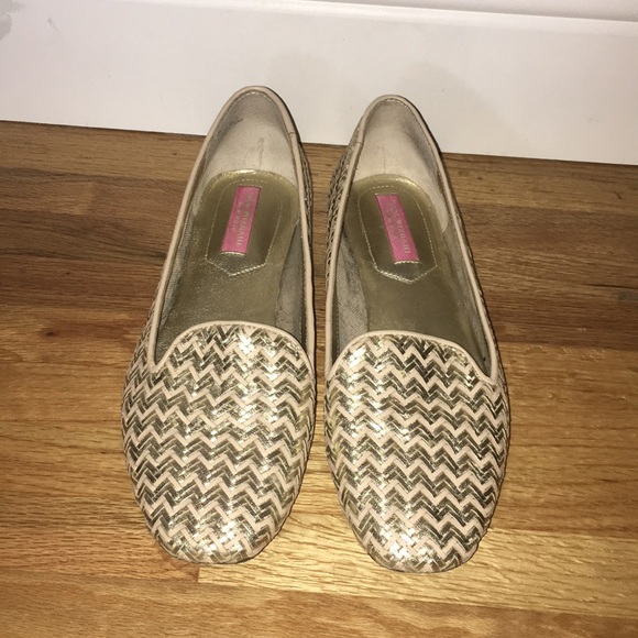 Isaac Mizrahi Golden Loafers - Picture 2 of 5